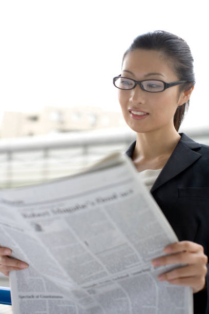 istock Read the newspaper business 674303228