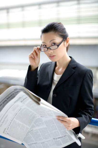 istock Read the newspaper business 674303252