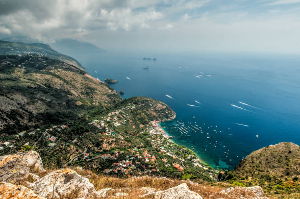 Breathtaking view of Sorrento, Italy stock photo