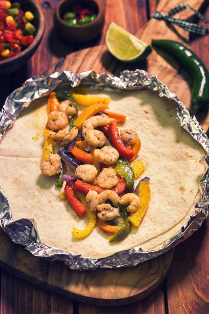 istock Homemade Tacos With Spicy Shrimp 674311670