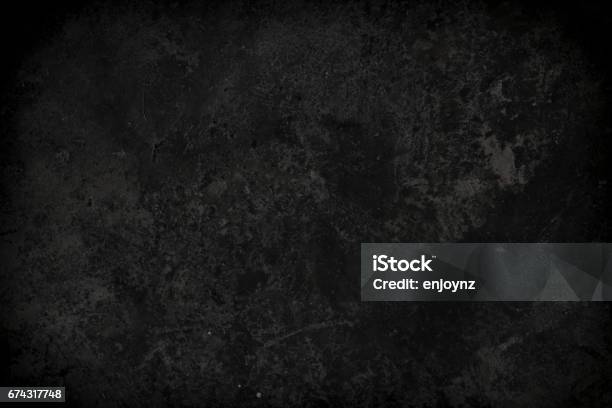 Rough Textured Dark Background Stock Photo - Download Image Now - Grunge Image Technique, Dirty, Black Background