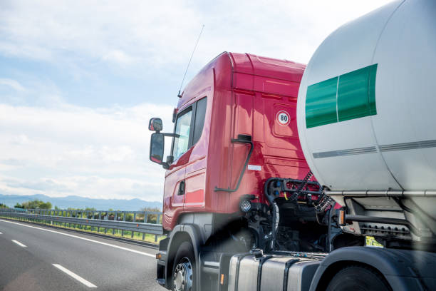 istock Tanker Trunk driving on Highway 674322062
