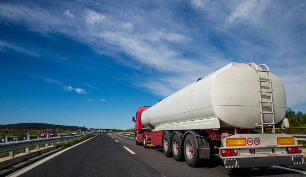 istock Tanker Truck Driving on Highway 674322112