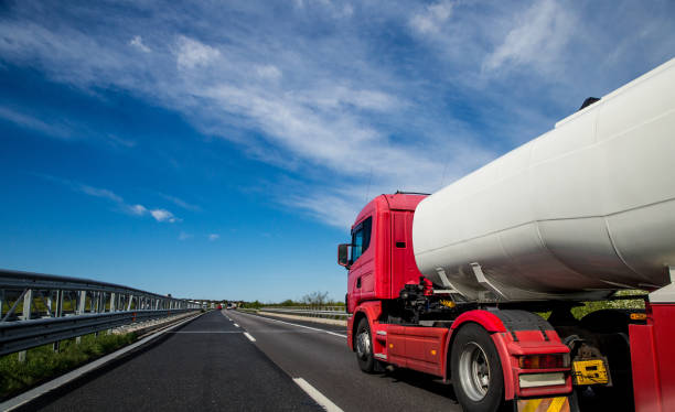 istock Tanker Truck Driving on Highway 674322114
