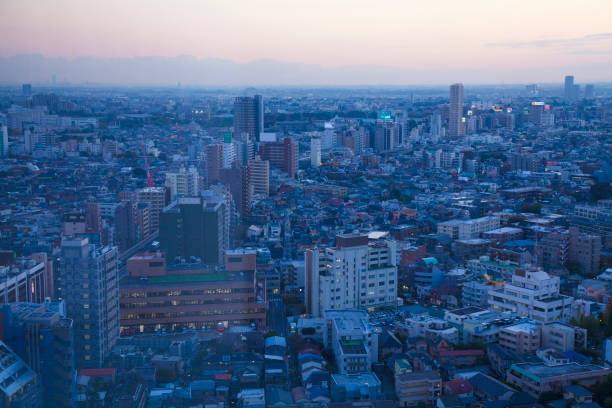 istock Streets of Tokyo at night in front of 674328176