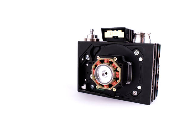 Camera in steampunk style made by hand from different parts and accessory