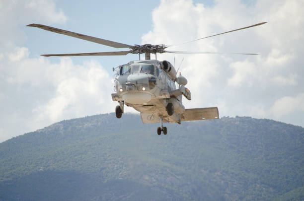 istock Black hawk helicopter rescue team 674361150