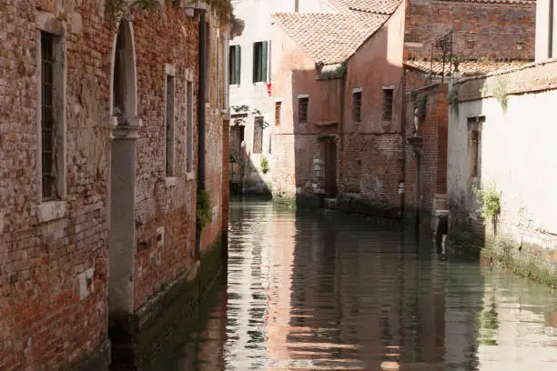 Venice a waterway in summer