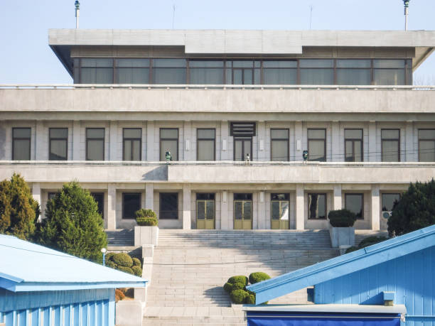 istock Joint security area, DMZ, South/North Korea border 674368092