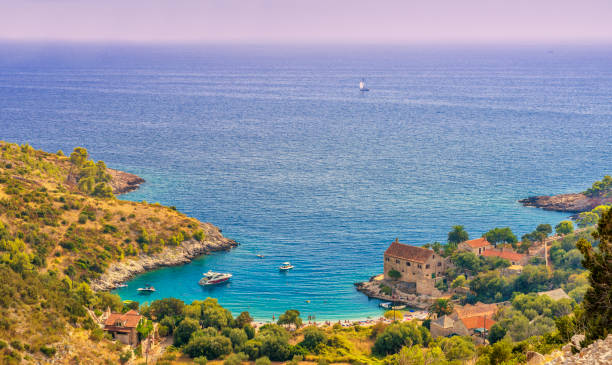 istock Bay of Dubovica, Hvar (Croatia) 674370648