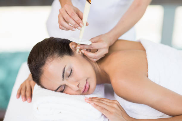 istock Young woman receiving spa treatment 674378316