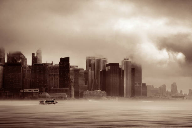 istock New York City downtown fog 674404678