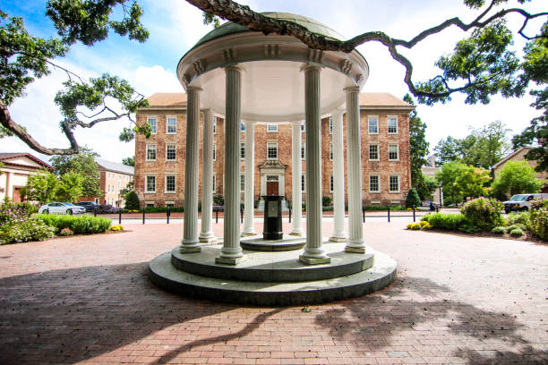 The Old Well at Chapel Hill The Old Well located on the University of North Carolina at Chapel Hill's campus. university of north carolina stock pictures, royalty-free photos & images