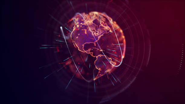 istock Digital design of a global network 674413868