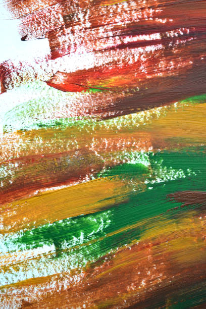 istock Brush strokes multicolored oil paint 674416938