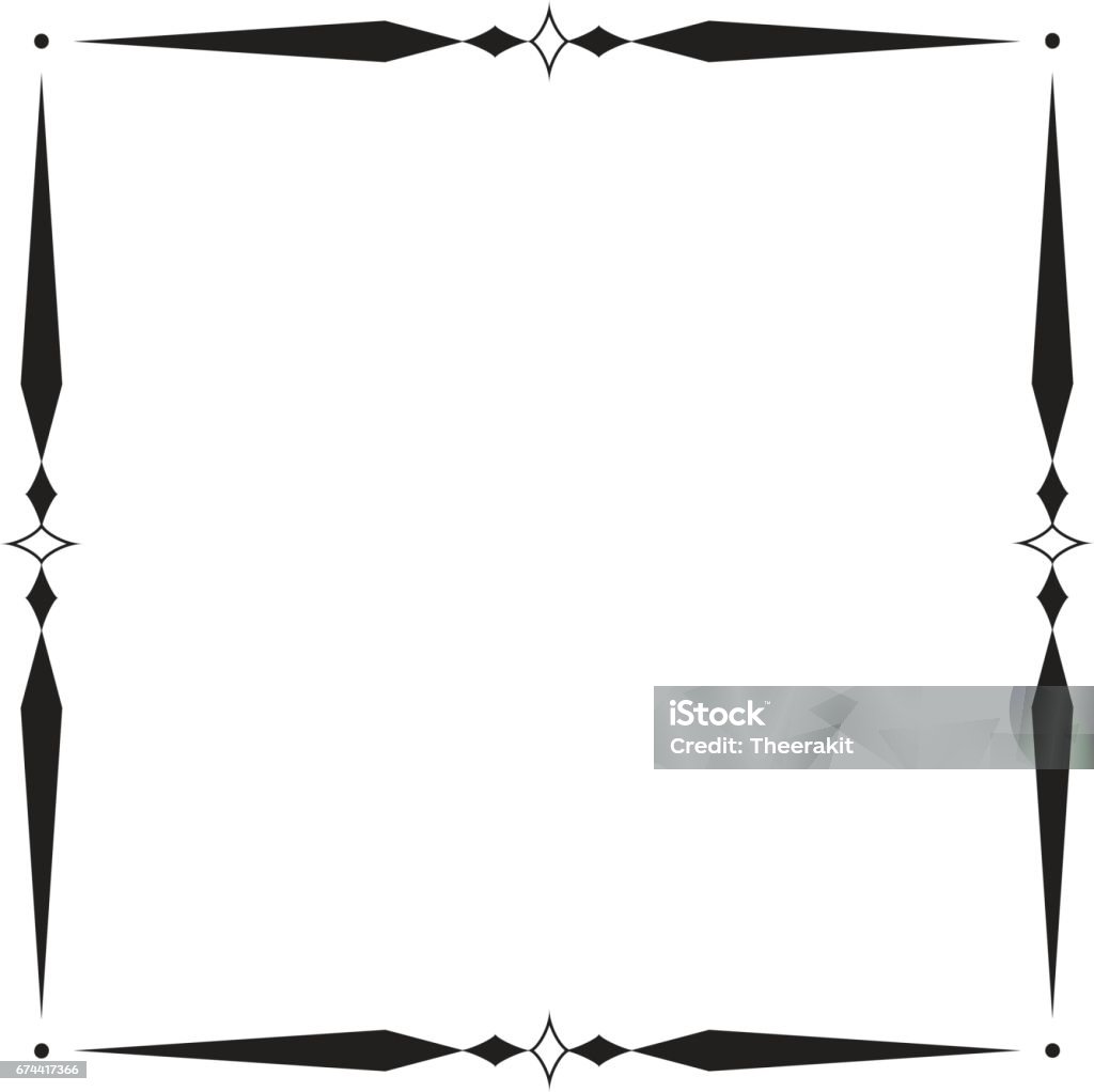 M Boder Frame Frame And Boder On White Background Stock Illustration - Download Image ...