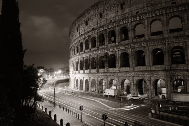 istock Colosseum in Rome at night 674423372