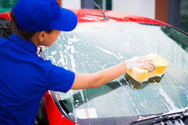 istock car detailing or valeting concept 674435348