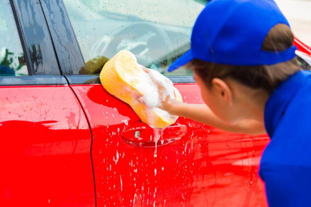 istock car detailing or valeting concept 674435424