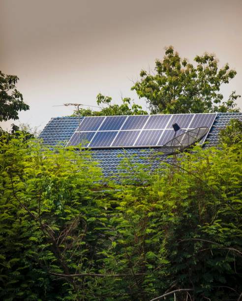 istock Solar Panels Roof In Thailand 674437794