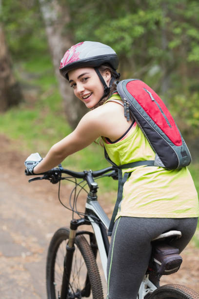 istock Portrait of confident biker 674456642