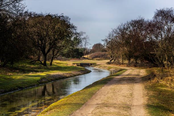 Helder water bij ingang panneland aan de waterleiding duinen