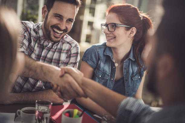 istock It was great doing business with you! 674485240