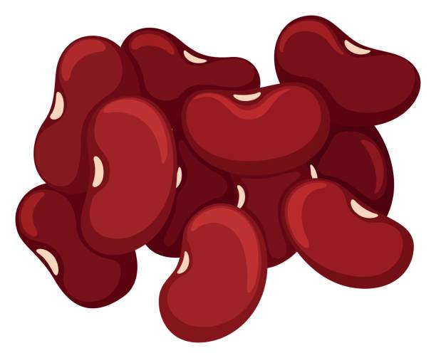 Pile of red beans Pile of red beans illustration bean stock illustrations