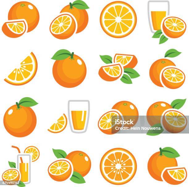 Orange Fruit Stock Illustration - Download Image Now - Orange - Fruit, Fruit, Citrus Fruit