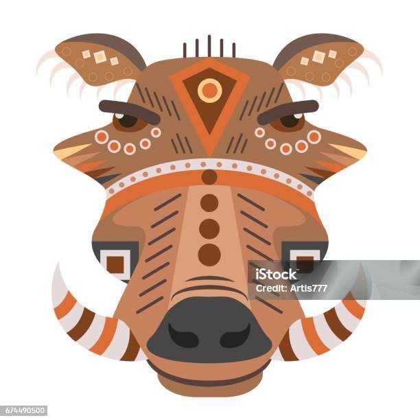 Boar Head Icon Vector Decorative Emblem Stock Illustration - Download Image Now - Hulk Hogan, Aggression, Agriculture