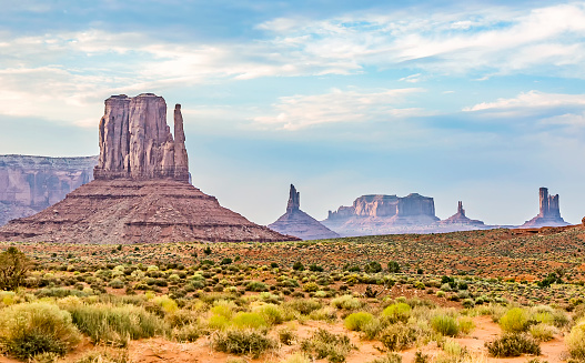 famous West Mittens Butte in monument valley