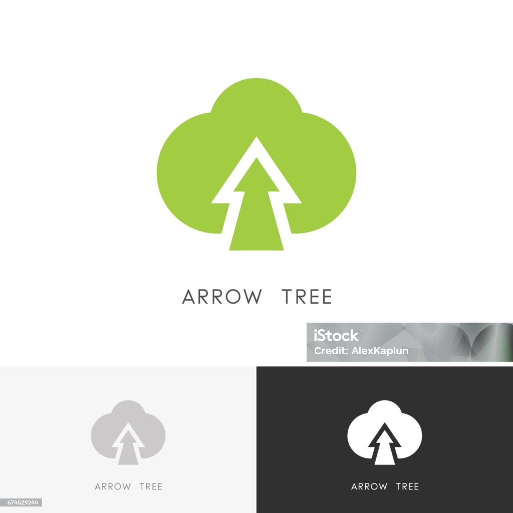Arror Tree Vector Arrow Tree Stock Illustration - Download Image Now - Agriculture, Arrow ...