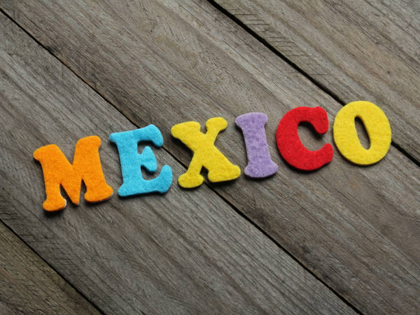 istock Mexico word on wooden background 674571220