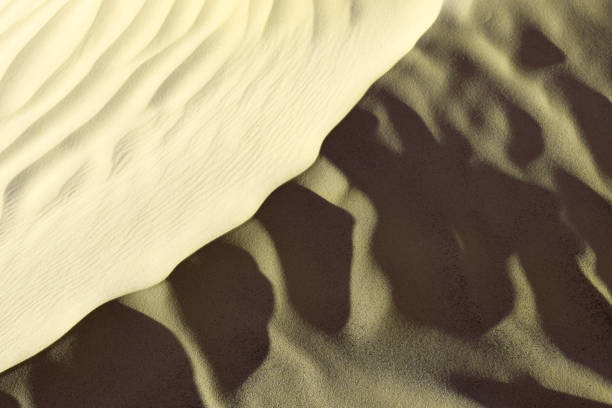 istock Khaki color. Natural texture and background of the desert. Sand patterns 674574504