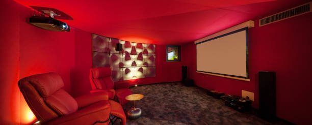 istock private villa room, cinema 674575150