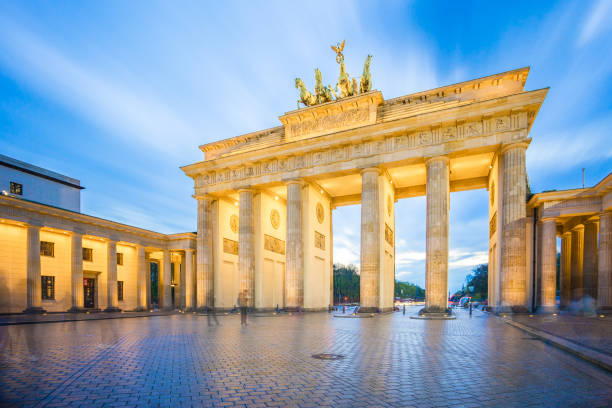 istock The long exposure image of Brandenburg Gate in Berlin, Germany 674579268