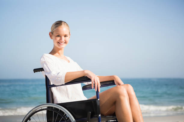 istock Woman in a wheelchair relaxing 674582810