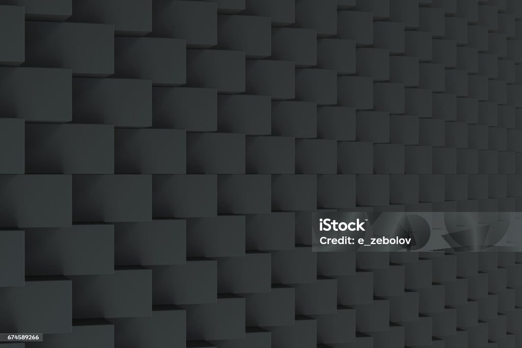 Pattern With Black Rectangular Shapes Stock Illustration - Download ...