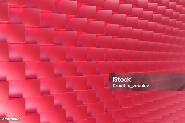 Pattern With Red Rectangular Shapes Stock Illustration - Download Image ...