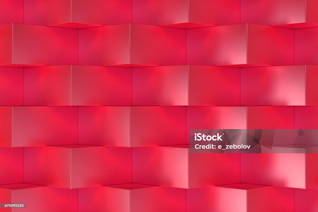 Pattern With Red Rectangular Shapes Stock Illustration - Download Image ...