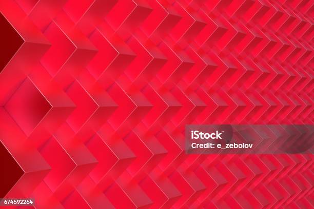Pattern With Red Rectangular Shapes Stock Illustration - Download Image ...