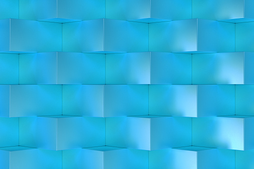 Pattern With Blue Rectangular Shapes Stock Illustration - Download ...