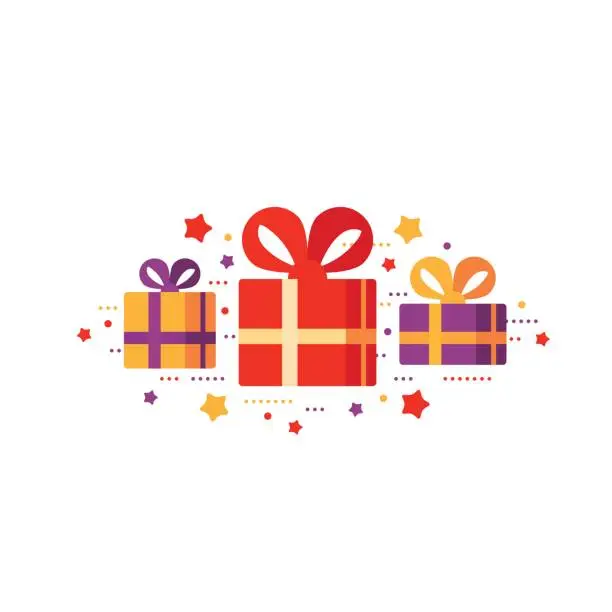Vector illustration of Gift box icon, special present idea