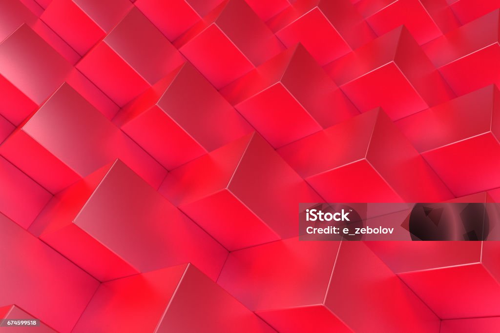 Pattern With Red Rectangular Shapes Stock Illustration - Download Image ...