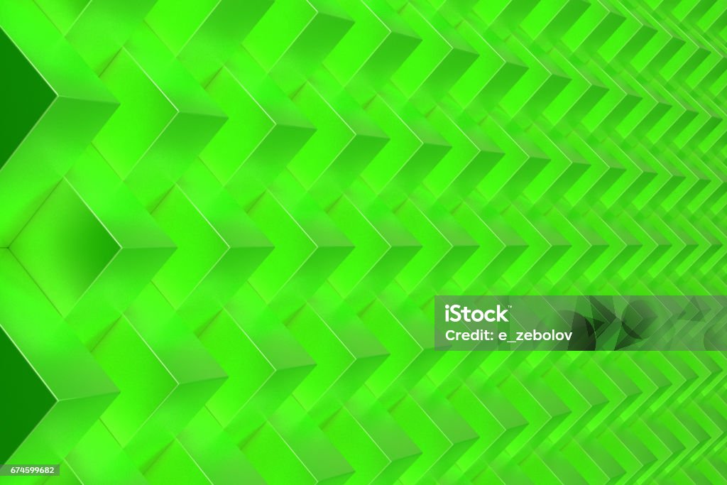 Pattern With Green Rectangular Shapes Stock Illustration - Download ...