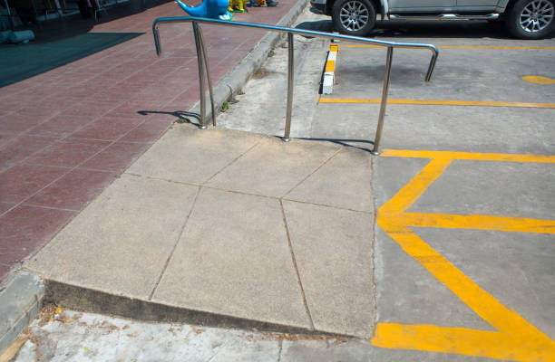 istock ramp way for support wheelchair disabled people. 674604574