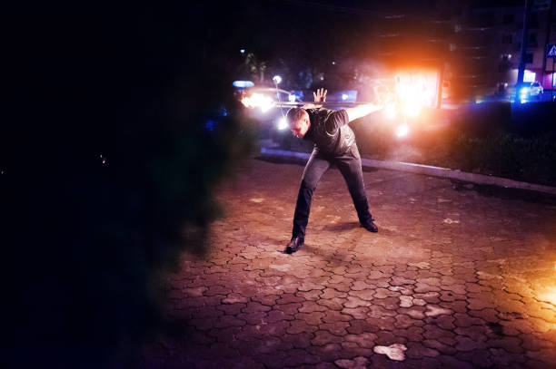 istock Presentable and awesome fire show at evening on wedding party.Photo with some noice 674609976