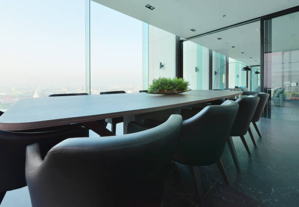 istock luxury modern meeting room interior and decoration, interior design 674613010