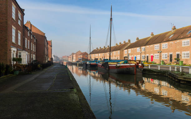istock Restored barges moored along the beck, Beverley, Yorkshire, UK. 674619986