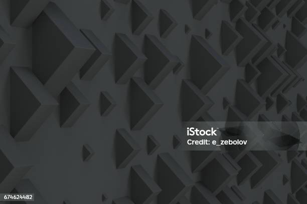 Black Rectangular Shapes Of Random Size On Black Background Stock ...